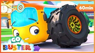 Rolling with New Tyres!  | Go Buster - Bus Cartoons & Kids Stories