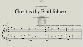 Great is thy Faithfulness  -  Easy Piano  -  Great Christian Hymn