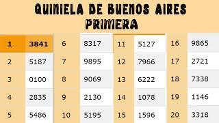 Quinielas Primera y matutina de La Ciudad y Buenos Aires, Lunes 30 de Enero