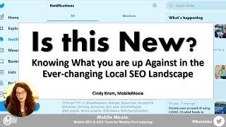 Is This New - Reality Checking Your Local SEO with Real Local SERPS - Cindy Krum