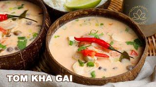 Authentic Tom Kha Gai Thai BEST EVER Coconut Chicken Soup