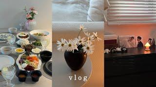 VLOG | 집순이의! 집에서 휴가를 보내는 방법 ️ (신혼집룸투어, 집들이음식, 마켓컬리추천템, 재택)