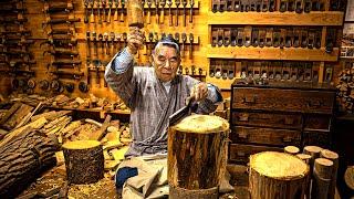 How Japanese Wooden Ladles Are Made. This 87-Year-Old Craftsman Has Hand Carved Ladles For 70 Years.