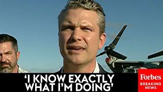 BREAKING NEWS: Pete Hegseth Tells Reporters 'Nobody's Texting Plans' After Shocking Group Chat Leak