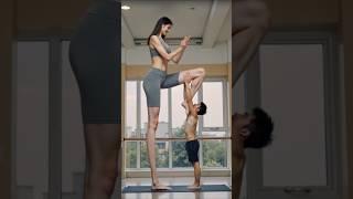 AI Mini Giantess #sizedifference #tallwoman #giantess #tallgirl #heightcomparison #heightdifference