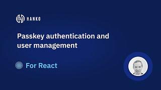 Passkey authentication and user management for React in 10 minutes