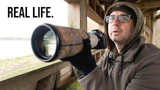 The Reality of Bird Photography in the UK - Visiting a Nature Reserve on a Wet Windy Day