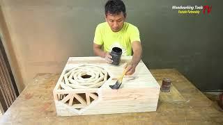 Woodworking Tools TV - Making Wooden Table Box for Living Room