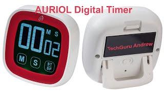 AURIOL Digital Timer With Touch Display REVIEW