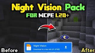 Night Vision texture Pack Mcpe 1.21 | Fullbright Texture Pack for Minecraft 1.21