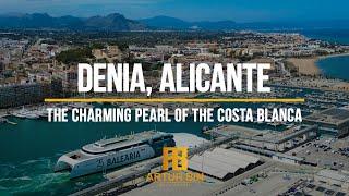  AUGUST 2024: Denia city centre, port, fortress, and beaches - province of Alicante, Spain