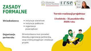 Spotkanie informacyjne Polsko-Litewskiego Funduszu Wymiany Młodzieży – konkurs 2025