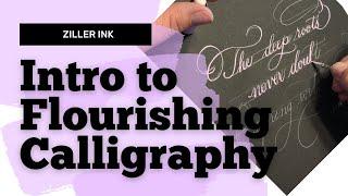 Learn Calligraphy Flourishing with Pointed Pen | Ziller Ink | Simply Lettered Subscription Series
