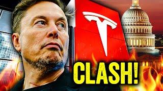 Tesla Tanks as Elon Musk’s Feud with Washington Explodes!