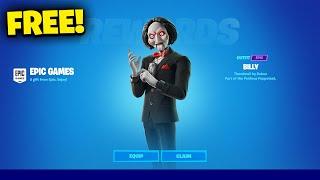 How to get SAW BILLY Skin for FREE in Fortnite! (JIGSAW SKIN)