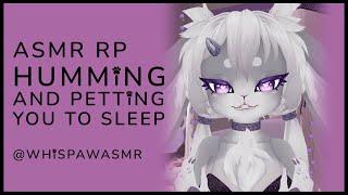 ASMR Bunny Girl Softly Hums And Pets You to Sleep with Gentle Brushing & Hushing | Binaural 3Dio