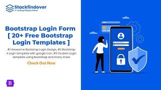 Bootstrap Login Form [ 20+ Free Bootstrap Login Templates ]