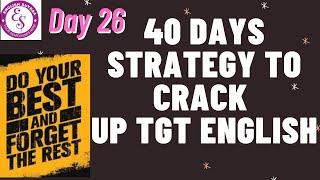 Prepare UP TGT PGT ENGLISH  Strategy to Crack UP TGT  Day 26 I Mcqs on English Literature Vocabulary