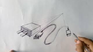 How to Draw Object with One Point Perspectives, Step by Step Easily / Design and Art Process Video