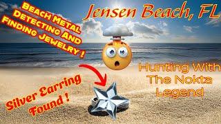 Beach Metal Detecting at Jensen Beach To Treasure Hunt For Gold And Silver With The Nokta Legend