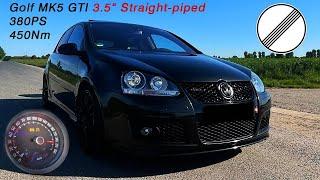 Golf MK5 GTI | 380PS 450Nm |  Straight-piped |POV Autobahn Test Drive & LOUD SOUND|by Cars2Drive