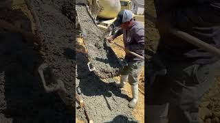 without pump concrete mixer truck driver life  support my channel #newyoutuber #shortvideo