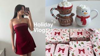 Holiday vlog • decorating my apartment, shopping, & hosting christmas dinner