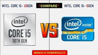 Intel Core i5 10th Gen vs Intel Core i5 8th Generation Comparison