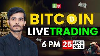 Bitcoin Live Trading | Live Gold and Crypto Scalping Trading | 25 April | #cryptotrading  #gold