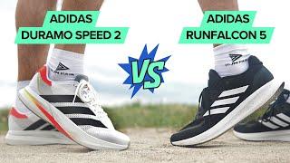 adidas Duramo Speed 2 vs adidas Runfalcon 5. Two best budget shoes compared.