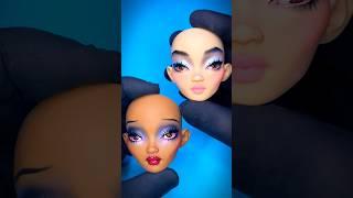 How to make dark eyes dazzle 🟤🟤 #pidgindoll #browneyes #blueeyeshadow #makeup #dolls #darkeyes