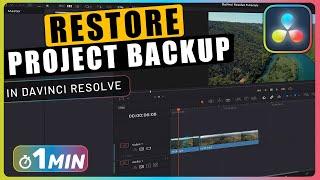 Restore Lost Davinci Resolve Project