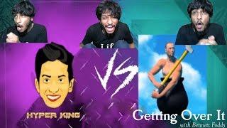 Getting Over It VS Hyper King Telugu Gamer Frustrated Comedy Moments