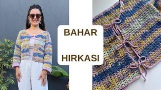 BU HIRKA ÇOK KOLAY  KISA SÜREDE YAPABİLECEĞİNİZ RENKLİ BAHAR HIRKASI YAPIYORUZ  #knitting