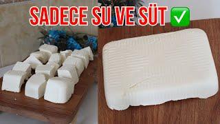 NO RENNET  ONLY MILK AND WATER  HOW TO MAKE FETA CHEESE AT HOME (The best feta cheese making)