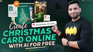 How to Create a Christmas Card Online for FREE | Online Christmas Card Maker - Tenorshare AI Card