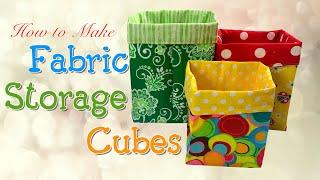 How to Make Fabric Storage Cubes | The Sewing Room Channel