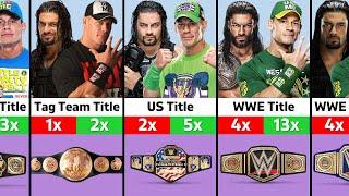 Roman Reigns Vs. John Cena WWE Championship Comparison