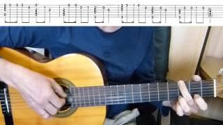 Lezginka -- guitar + tabs  (Lezgi dance)   - Лезгинка  -  на гитаре + табы