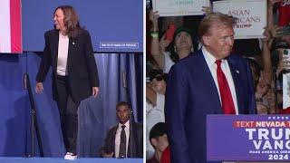 Donald Trump, Kamala Harris continue presidential campaign