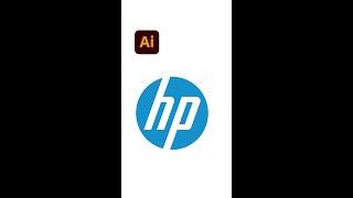 HP Logo Design  - Illustrator #shorts - Design.lk