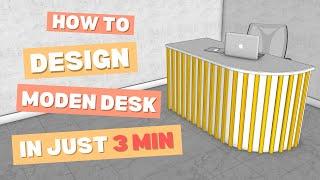 Build Your Dream Desk in SketchUp in JUST 3 Minutes!