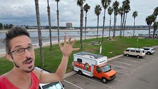 Living in a parking lot in San Diego California & meeting a local van builder: Instavanbuilds