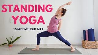 15 min Standing Yoga For All | Yoga without mat | Full Body Yoga Stretch