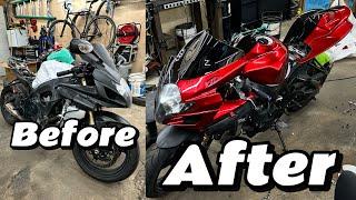 2007 GSXR 600 REBUILD (Monster Fairings Install) - Part 3