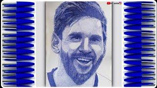 Lionel Messi | Ballpen Drawing | K5 arts | #34 #lionelmessi #messi #fifa