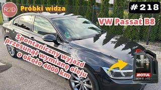 Przeciągnięta wymiana oleju o 4000 km (18887 km), VW Passat B8, Motul 5W30 #218