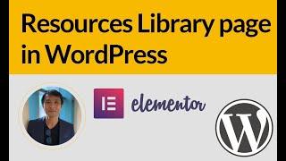 How to improve your resources & library page in WordPress