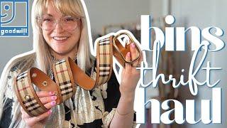 Thrifting like it's my job | Luxury Bins Thrift Haul | Full Time Reseller