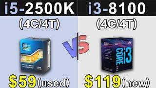 i5-2500K (4.5GHz) Vs. i3-8100 | Which is a Better Value For MONEY...???